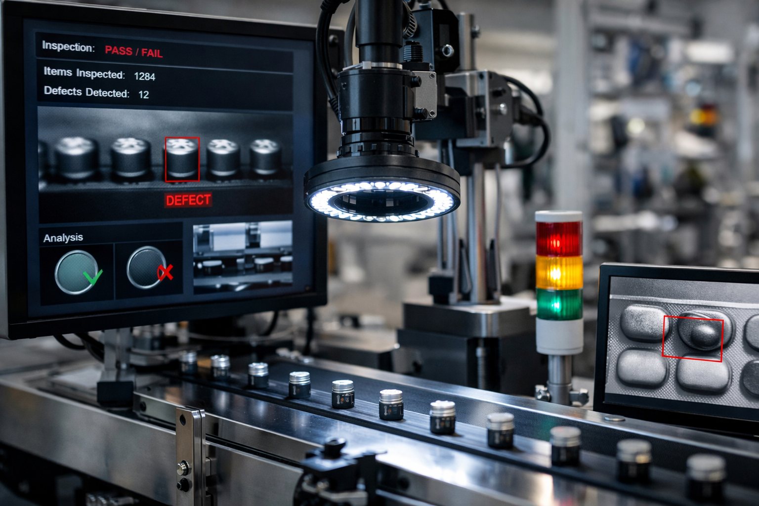 Industrial vision inspection